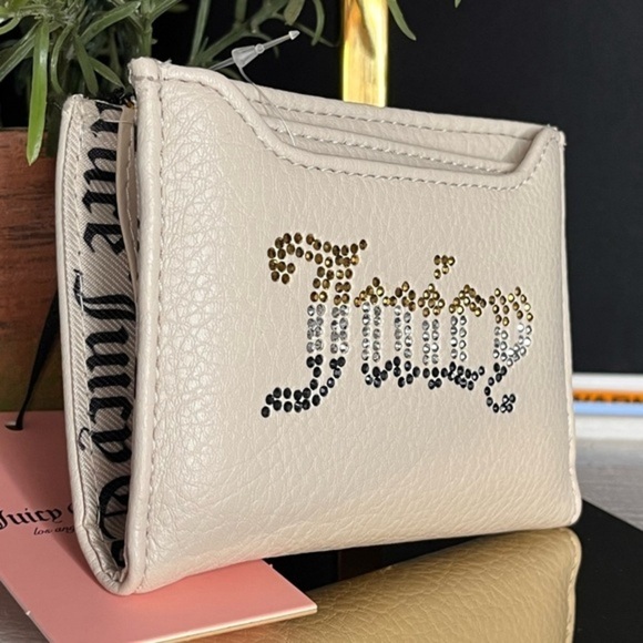 Juicy Couture Breaking The Rules Bifold Wallet Angel Ombr Logo W Pull-Out Card